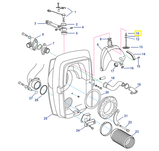 REC925050 - Joint torique Trim Volvo Penta 925050