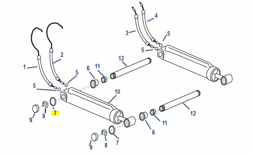 Rondelle trim Volvo Penta