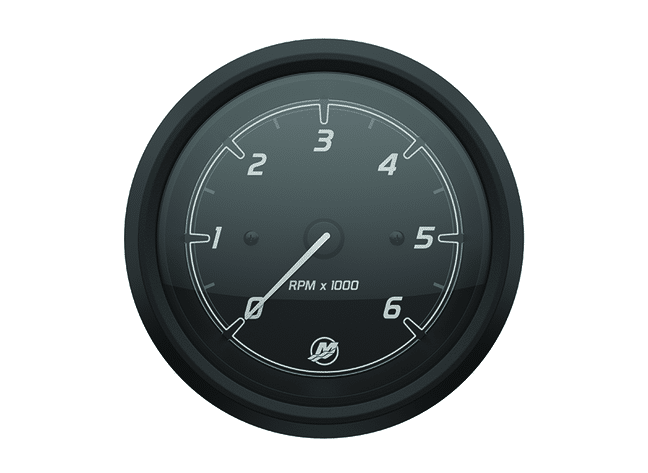 COMPTE TOURS INBOARD ESSENCE 0-6000 T NOIR MERCRUISER 8M6020025
