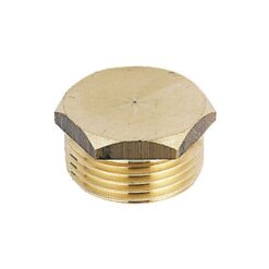 Bouchon laiton brut mâle 1/2" Ø 15x21